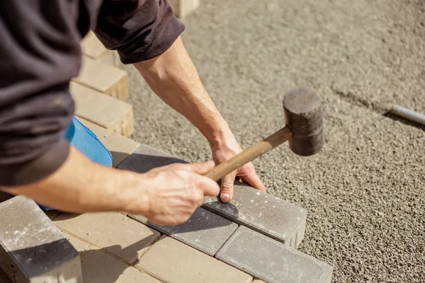 Professional patio paving installation